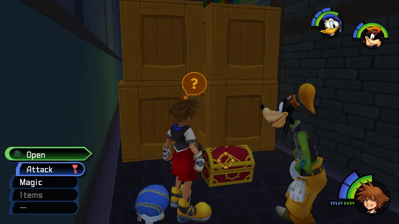 Traverse Town Alleyway Behind Crates Chest